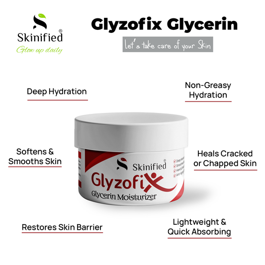 Glyzofix Cream(Glycerin Moisturizer + Niacinamide + Body Hydrating + Non Greasy)