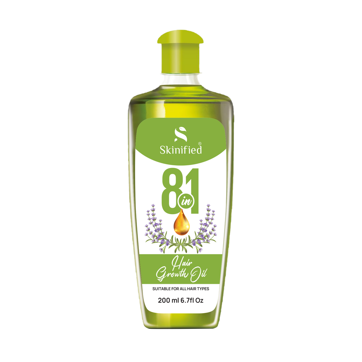 Hair Growth Oil 200ML (Rosemary + Lavender + Almond Oil + Coconut oil + Jojoba Oil + Argon Oil + Sesame Oil + Onion Oil)