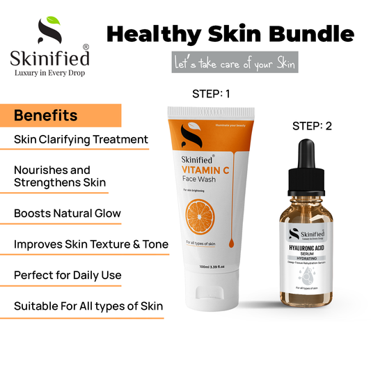 Healthy Skin Bundle(Vitamin C Serum + Hyaluronic Acid Serum)