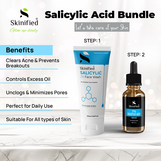Salicylic Acid Bundle(Salicylic  Face Wash + Salicylic Serum)